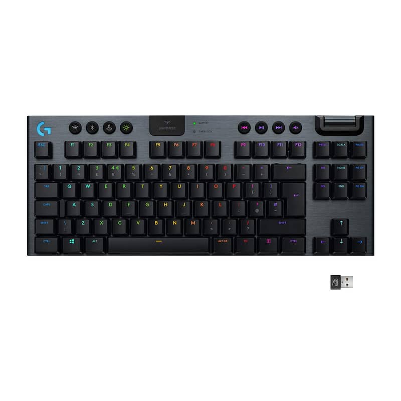 Logitech G915 TKL Tenkeyless Lightspeed Wireless RGB Mechanical Gaming 0