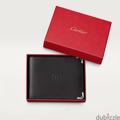 Authentic Cartier 6-Credit Card Mens Wallet, Must de Cartier