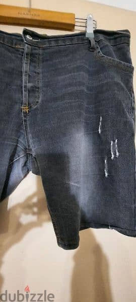 short jeans dark grey. size 44 1
