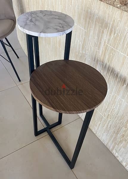 Ceramic & wood table طاولة خشب و سيراميك 2