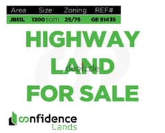 1300 sqm land for Sale in jbeil! REF#GE51435