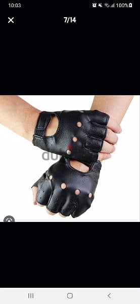 men glove real leather 4
