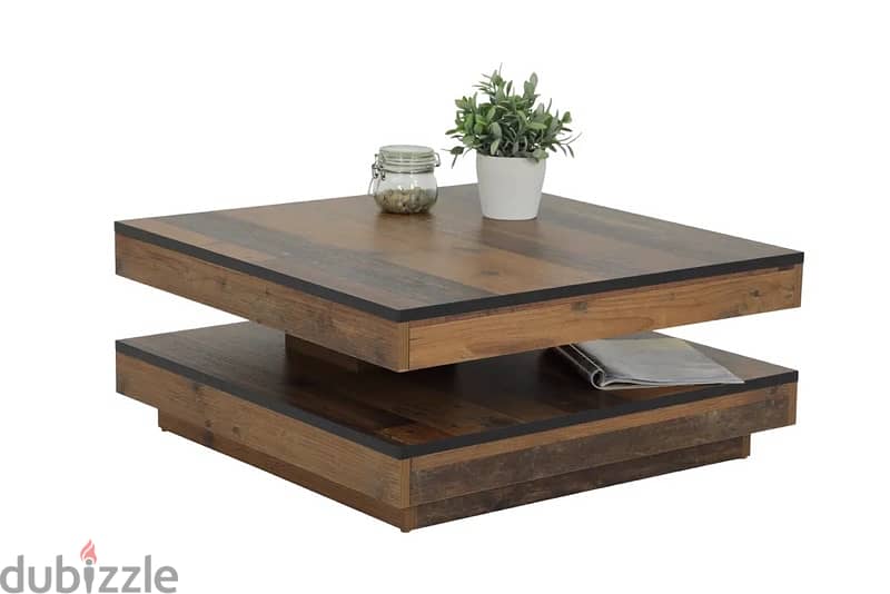 Ben rotating wood table طاولة خشب 1