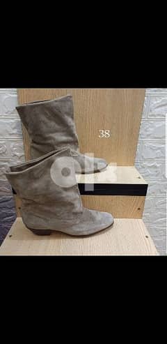 grey bottines size 38 0