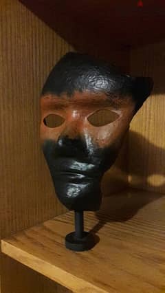 Black face sculpture