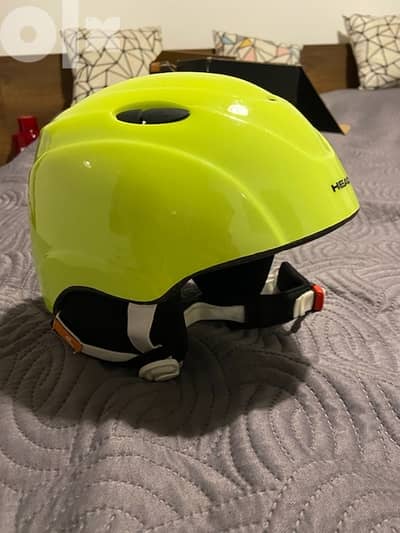 Head kids helmet size S-M green yellow