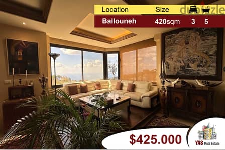 Ballouneh 420m2 | Duplex | Designer’s Signature | Prime | Killer View