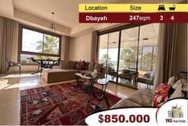 Dbayeh | Waterfront | 247m2 | Upgraded | Panoramic View | 0