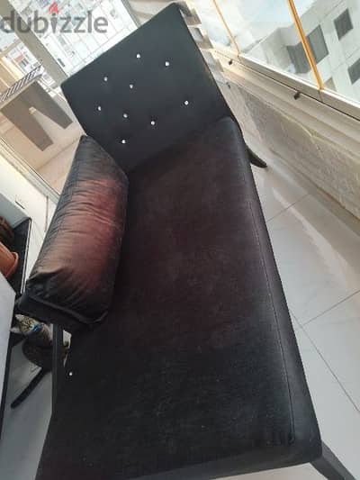 black sofa