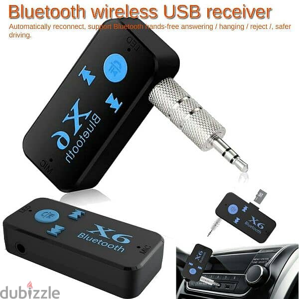 X6 Bluetooth AUX Audio Adapter Transmitter 3