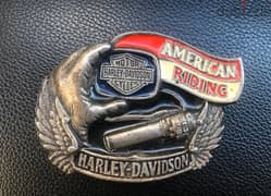 VTG. Harley-Davidson Belt Buckle 1992 Baron USA H413 American Riding