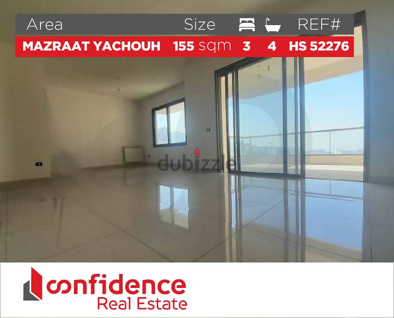 FULLY DECORATED 155 SQM Apartment in MAZRAAT YACHOUH! REF#HS52276 0