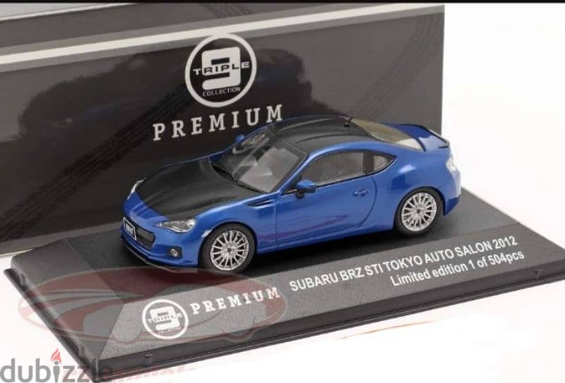 Subaru BRZ STI (Tokyo Auto Show 2012) diecast car model 1;43. 0