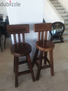 bar chairs teak wood