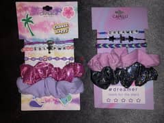 kids accesories, hair bands x2 with 3 bracelets 0