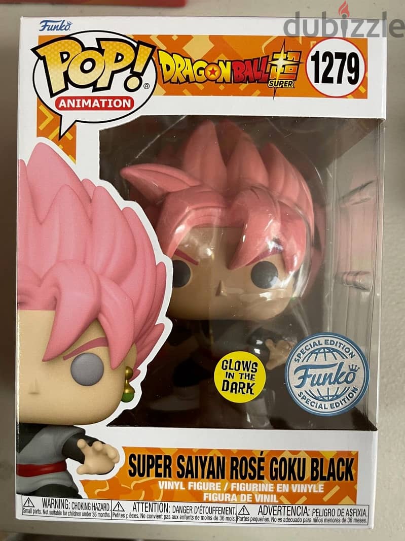 Dragon Ball Super Saiyan Rose Goku Black Glow-in-the-Dark Funko