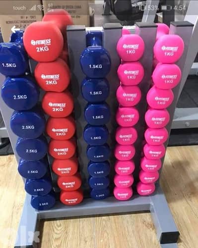 Rubber dumbbells