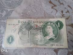 English 1 Pound Banknote Memorial