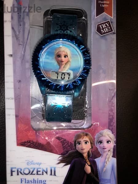 frozen watch, ELSA character, with light, 6+ 4