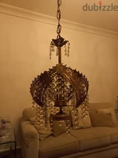 Bronze Chandelier with Crystal 0