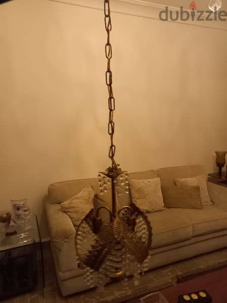 Bronze Chandelier with Crystal 3