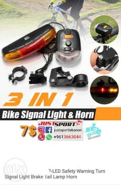 Flasher and rear stop lights for bicycle