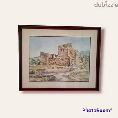 2 old watercolor by Karim el Haje signed and dated 1982