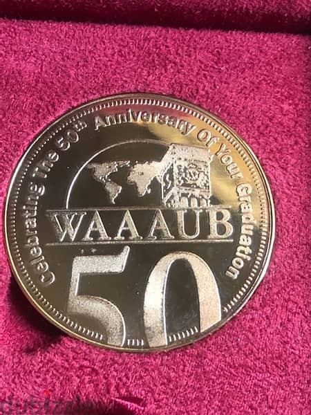 Collectible WAAAUB 50th anniversary graduation Alumni,copper 8mm 1