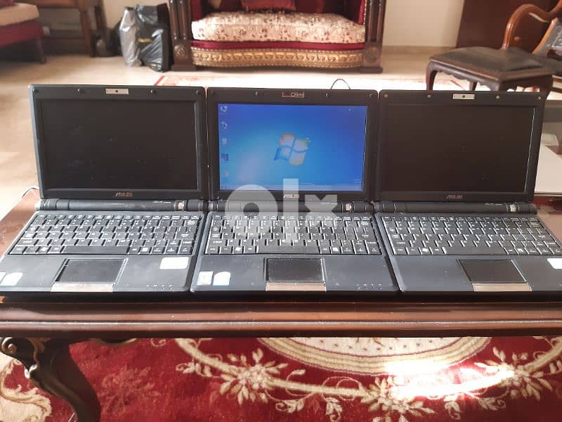 3 laptop asus mini 10 inch 16 gega hdd 1gega ram 0