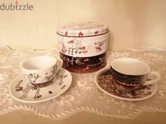 coffee porcelaine set pairs