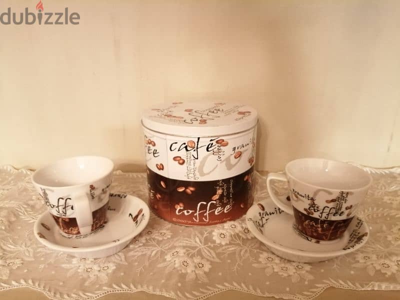 coffee porcelaine set pairs 2