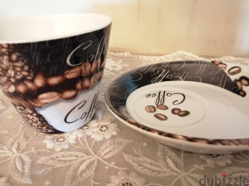coffee porcelaine set pairs 4