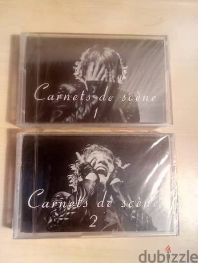 two audio tapes for Patricia Kaas (carnets de scene 1& 2) new sealed