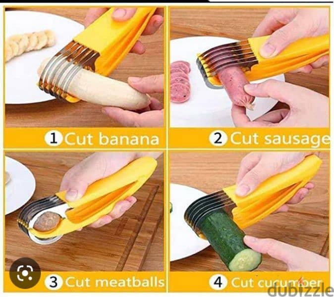 fast banana hot dog and vegetables slicer 1
