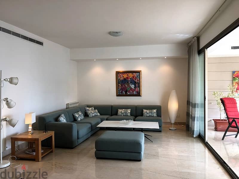 Apartment for Rent in Achrafieh with Partial Mountain, City & Sea View 2
