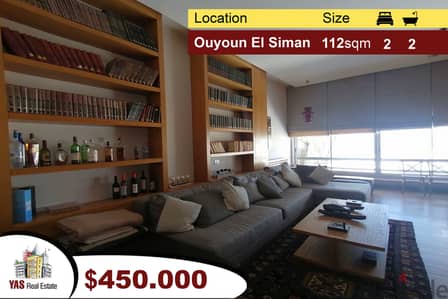 Ouyoun el Siman 112m2 | Prime Location | Furnished Chalet |