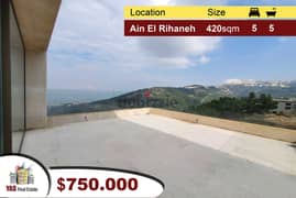 Ain El Rihaneh 420m2 | New Duplex | High-End | Sea View |