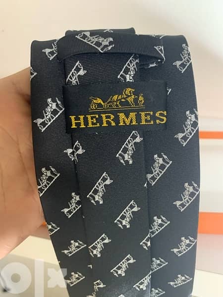 Hermes Tie *authenthic* horse robot black/white edition 1