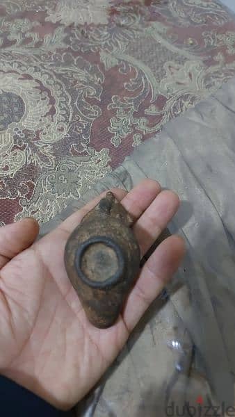 Ancient Byzantine Bronze Oil lamp year around 550 AD  Justinian era 1