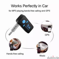 X6 Bluetooth AUX Audio Reciever Adapter Rechargeable