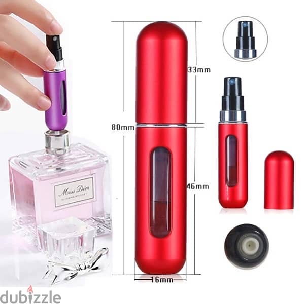 Portable Mini Refillable Perfume, Perfume Atomizer Refillable Travel 2
