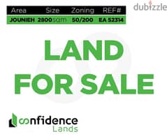 Prime location! 2800 SQM Land for Sale in Jounieh! REF#JE52314