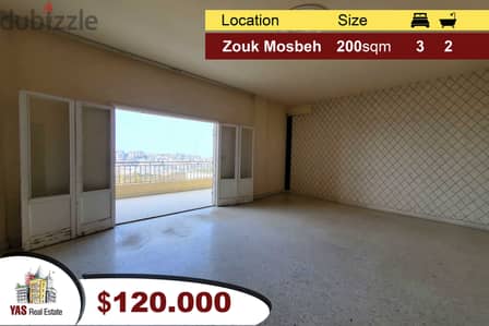 Zouk Mosbeh 200m2 | Mint Condition | Sea View | High-End |