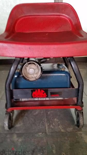 garage chair made in usa electric 110/220 with light +under wheels 1