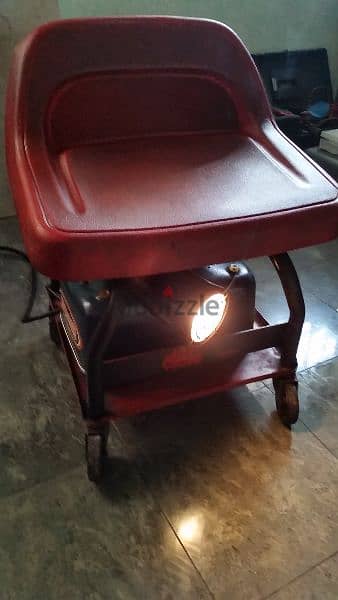 garage chair made in usa electric 110/220 with light +under wheels