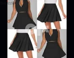 black wide skirt s to xxL