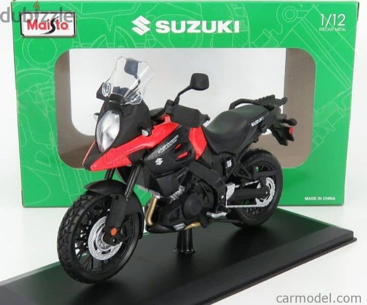 Suzuki V-Strom 1000 diecast motorcycle model 1:12. 0