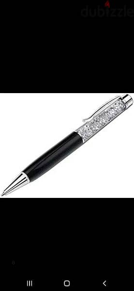 crystalline pen original swarovski no bag no box black white 4