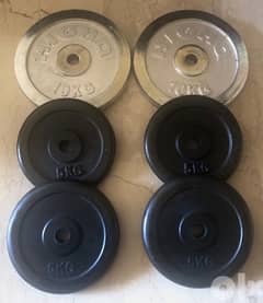 40kg chrome & rubber plates BEST QUALITY