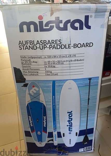Mistral stand up surf board لوح ركوب الأمواج 1